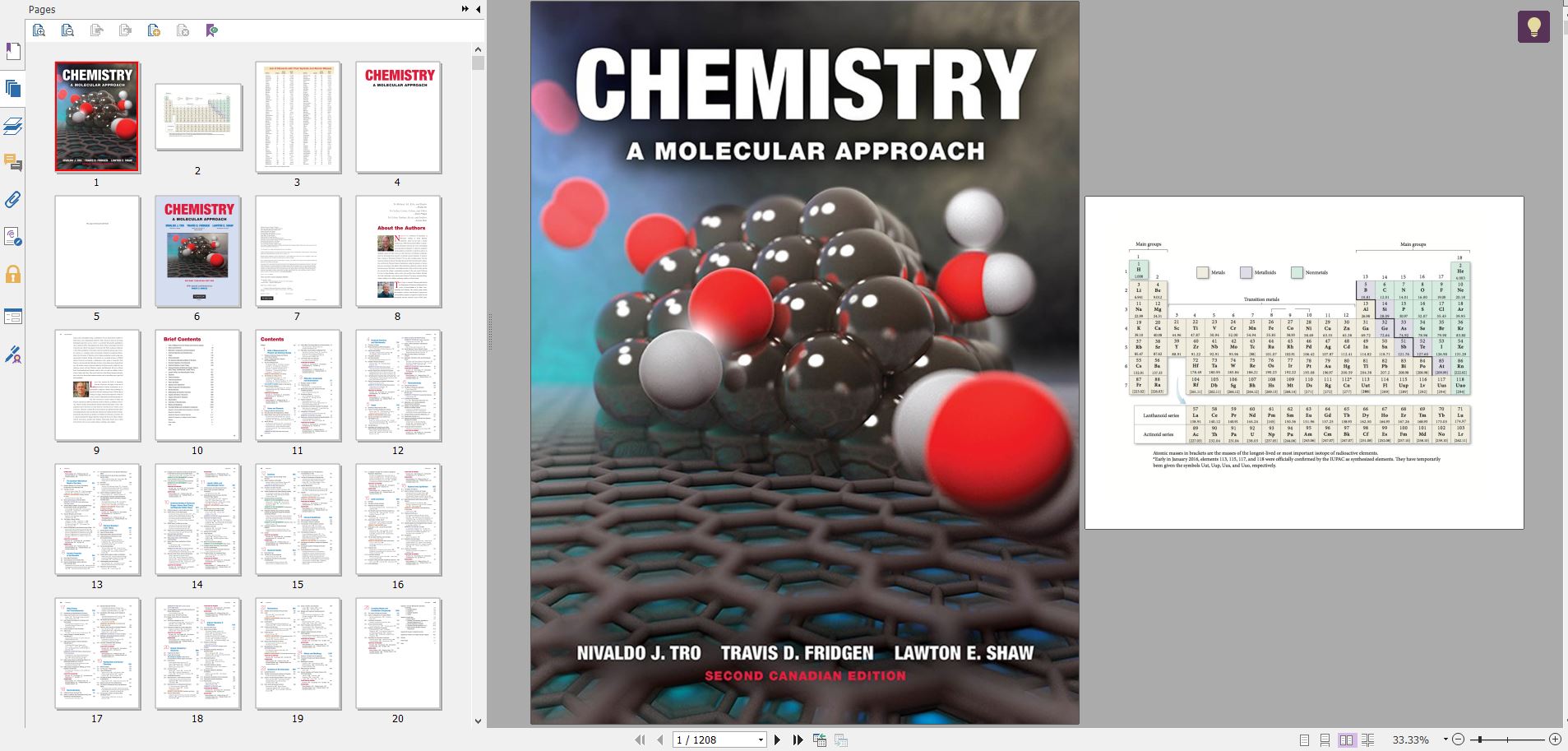 دانلود کتاب Chemistry: A Molecular Approach, Second Canadian Edition ISBN-10: 013458631X ISBN-13: 9780134586311 2017 خرید ایبوک شیمی نگرش مولکولی Nivaldo J. Tro , Travis D. Fridgen گیگاپیپر